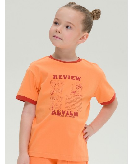 Футболка для девочек Оранжевый(31)