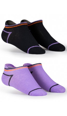 Носки для мальчиков Черный/фиолетовый(49/46)