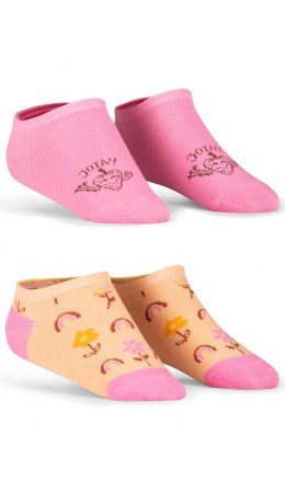 Носки для девочек Персиковый/розовый(33/37)