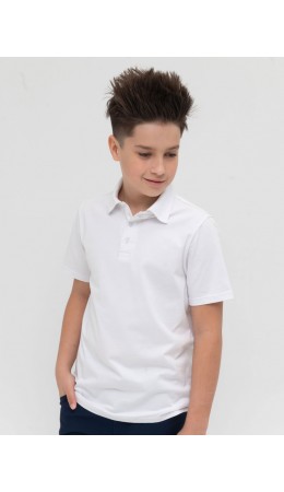 Джемпер (модель 'футболка') для мальчиков Белый(2)