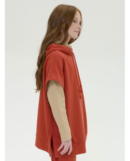 Толстовка для девочек Терракотовый(44)