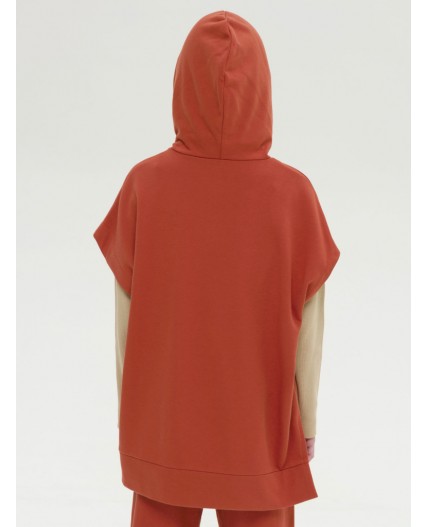 Толстовка для девочек Терракотовый(44)
