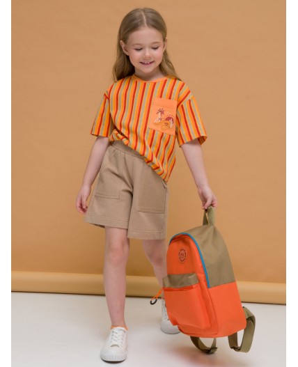 Футболка для девочек Оранжевый(31)