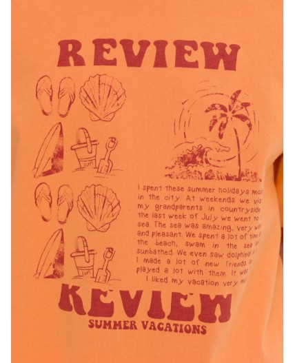 Футболка для девочек Оранжевый(31)