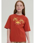 Футболка для девочек Терракотовый(44)