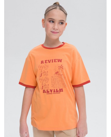 Футболка для девочек Оранжевый(31)