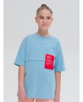 Футболка для девочек Голубой(9)