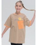 Футболка для девочек Песочный(34)