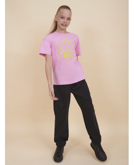 Футболка для девочек Розовый(37)