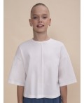 Футболка-топ для девочек Белый(2)