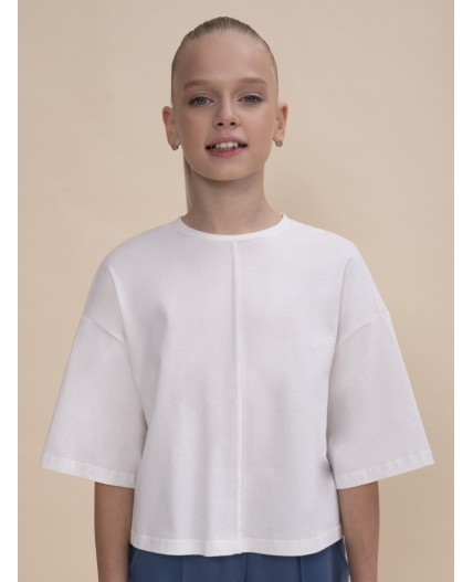 Футболка-топ для девочек Белый(2)