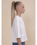 Футболка-топ для девочек Белый(2)