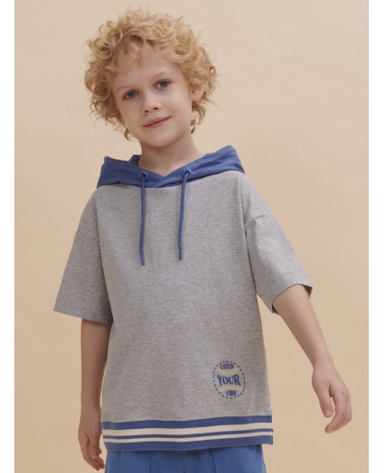 Футболка для мальчиков Серый(40)