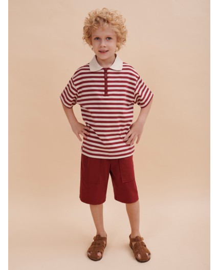 Футболка для мальчиков Бордовый(5)