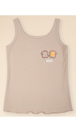 Майка для девочек Бежевый(3)