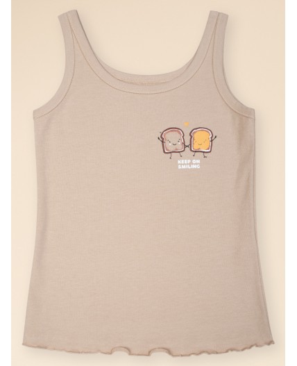 Майка для девочек Бежевый(3)