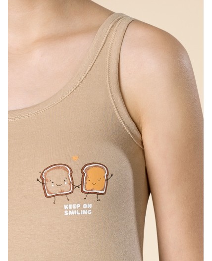 Майка для девочек Бежевый(3)