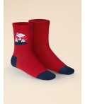 Носки детские Красный/красный/темно-синий(18/18/54)