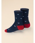 Носки детские Красный/красный/темно-синий(18/18/54)
