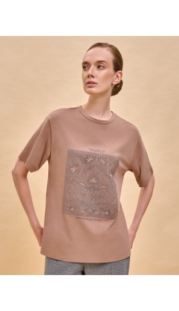 Футболка женская Коричневый(17)