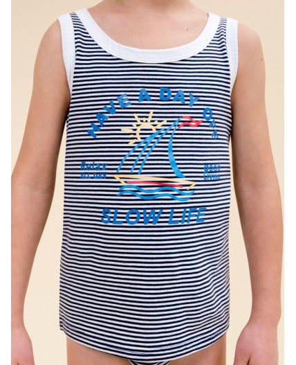 Майка для мальчиков Темно-синий(54)