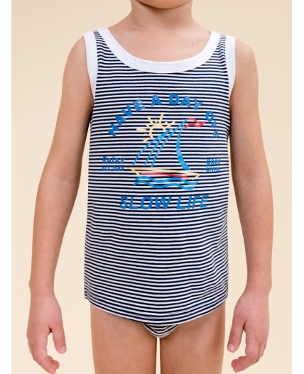 Майка для мальчиков Темно-синий(54)