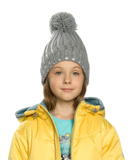 Шапка для девочек Серый (40)