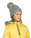 Шапка для девочек Серый (40)