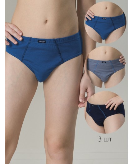 Трусы для мальчиков Синий/темно-синий/серый(41/54/40)