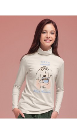 Джемпер для девочек Кремовый(19)