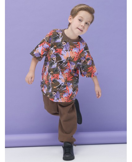 Футболка для мальчиков Коричневый(17)
