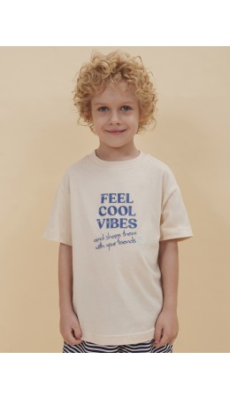 Футболка для мальчиков Кремовый(19)