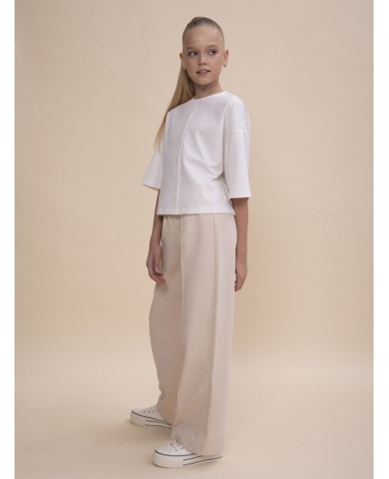 Брюки для девочек Кремовый(19)