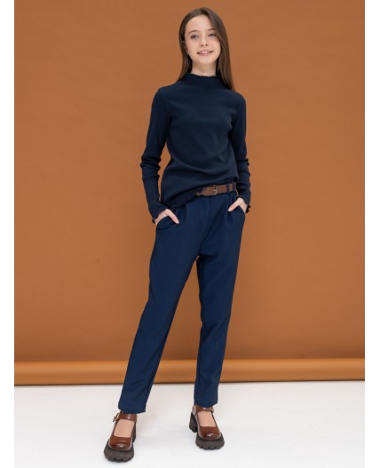 Джемпер для девочек Темно-синий(54)