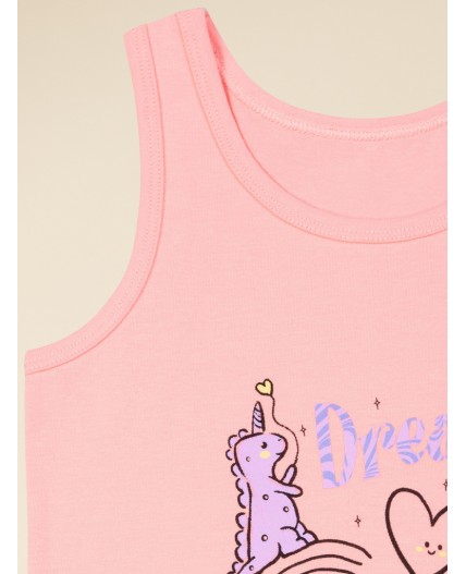 Майка для девочек Персиковый(33)