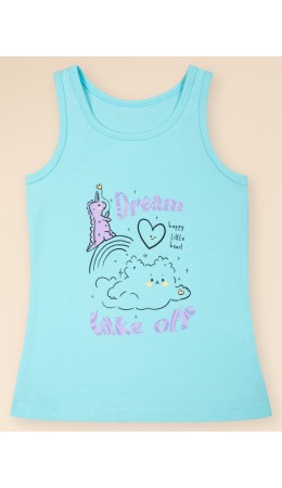Майка для девочек Лазурный(21)