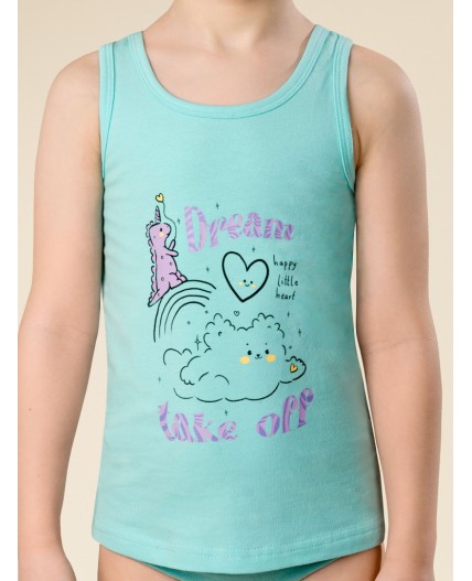 Майка для девочек Лазурный(21)