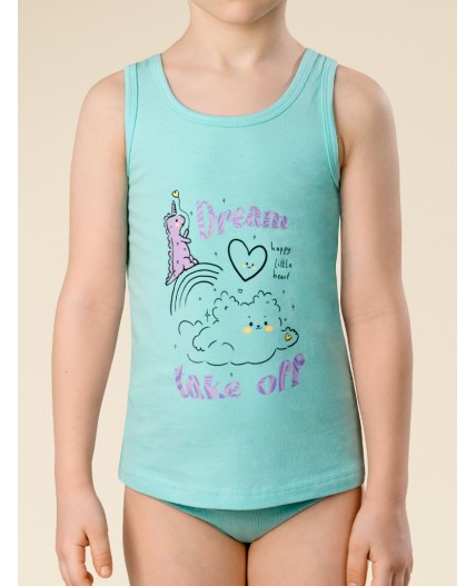 Майка для девочек Лазурный(21)