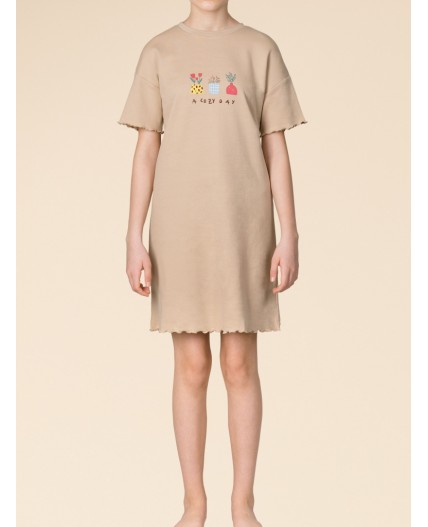 Ночная сорочка для девочек Бежевый(3)