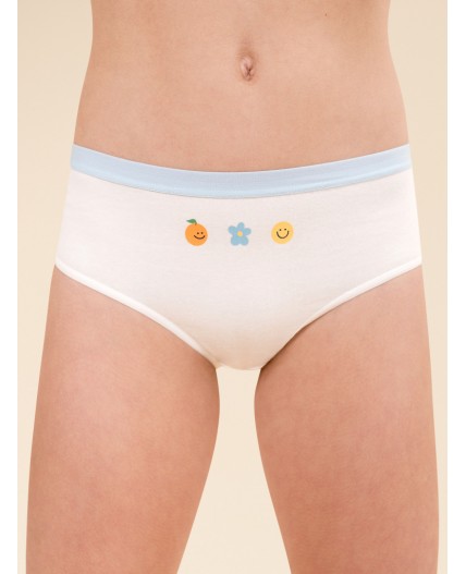 Трусы для девочек Молочный/ментол/молочный(28/27/28)