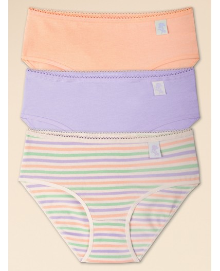Трусы для девочек Лаванда/персиковый/персиковый(20/33/33)