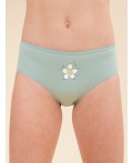 Трусы для девочек Ментол/молочный/молочный(27/28/28)