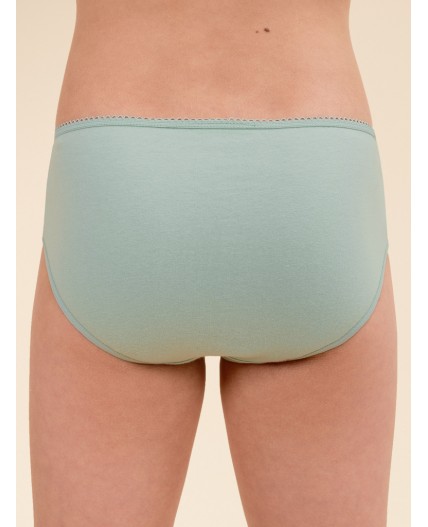 Трусы для девочек Ментол/молочный/молочный(27/28/28)