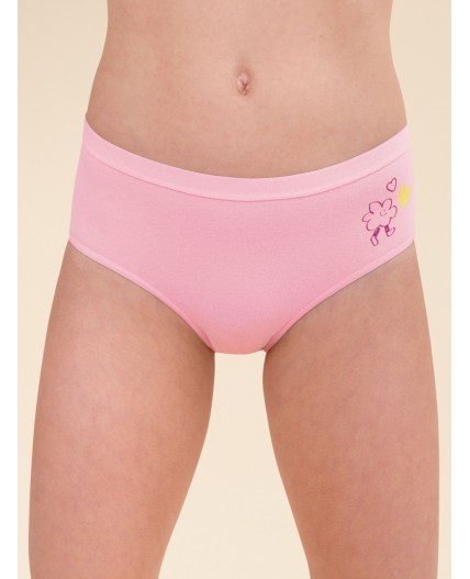 Трусы для девочек Белый/розовый/лаймовый(2/37/56)