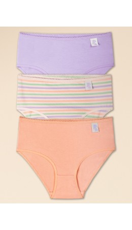 Трусы для девочек Лаванда/персиковый/персиковый(20/33/33)