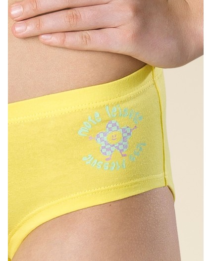 Трусы для девочек Белый/желтый(2/11)