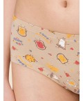 Трусы для девочек Терракотовый/бежевый(44/3)