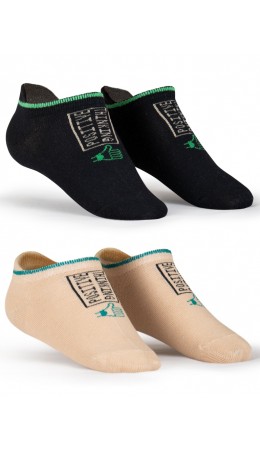 Носки для мальчиков Черный/песочный(49/34)