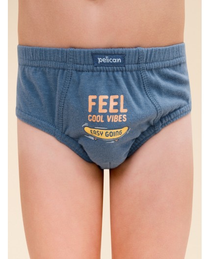 Трусы для мальчиков Джинс/джинс/голубой(10/10/9)
