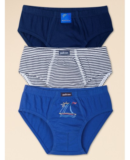 Трусы для мальчиков Темно-синий/темно-синий/синий(54/54/41)